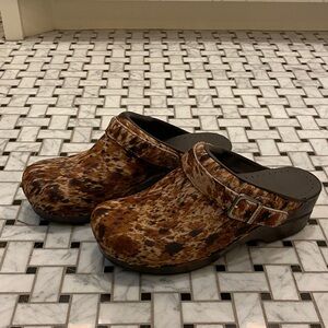 Dansko calf hair Clogs